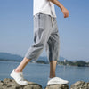 Summer Casual Short Pants Mens Cotton and Linen