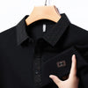 2024 Spring Men's Long Sleeved POLO Shirt Middle Youth
