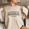 Mama Est Sweatshirt New Mom Gift