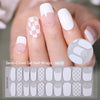 White Checkerboard Nail Art