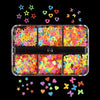 Red Valentines Day Nail Glitter Love Heart Sequins Powder For Art