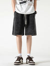 2024 Distressed Summer Shorts Heavy Cotton Drawstring Harajuku