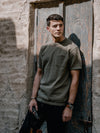 2024 Knitted Tops Men Breathable Chest Pockets T-shirts