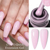 7ML Pink Glitter Quick Extension Gel Nail Polish Gold Foils