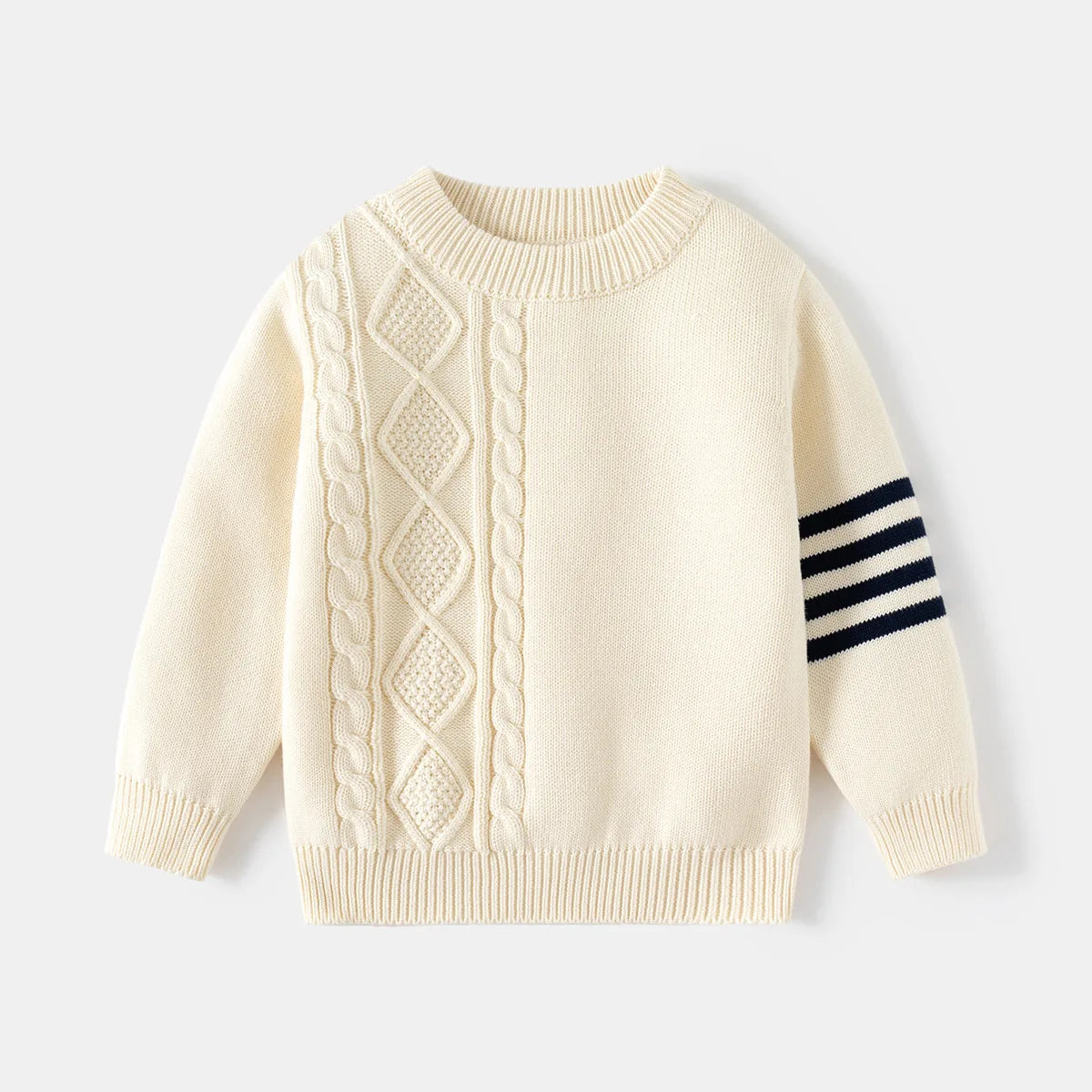 2025 Autumn Winter Children Boy Knitted Sweater Long Sleeve