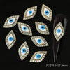 Glitter Diamond Alloy Devils Eye Nail Art Charms Blue Halloween Diy