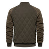Mens Patchwork Thick Fleece Lined Bomber Jacket