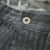 Workwear Retro Jeans Straight Fit Striped Long Pants Men's Autumn