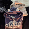 Women Sweater Cat Ear Fashion Loose Sweatshirt y2k Gothic Kawaii