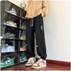 Men's Thick Fleece Pants Warm Casual Embroidered Sweatpants