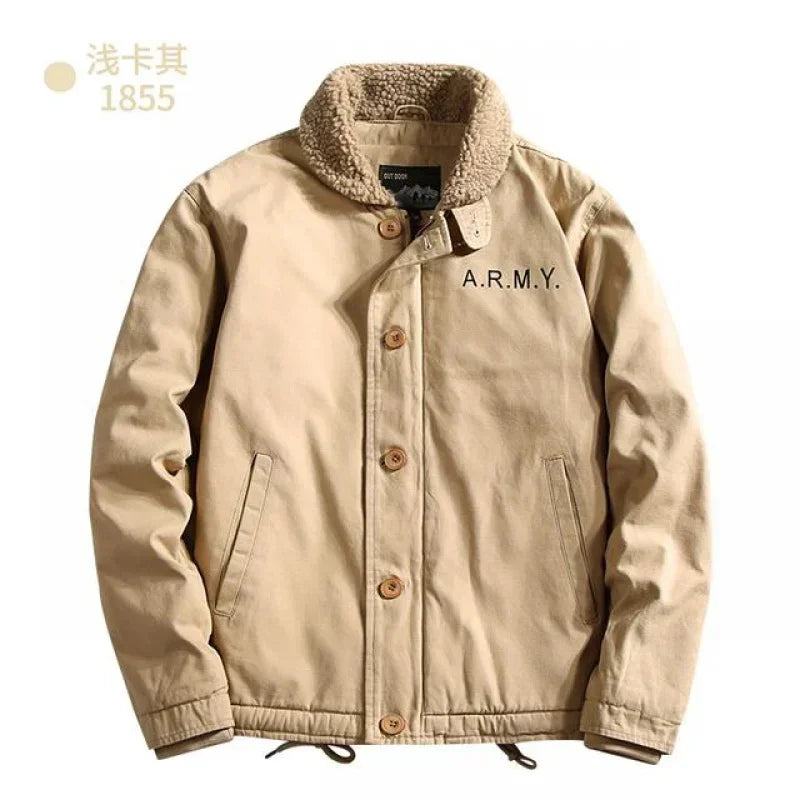 Vintage Fur Collar Winter Parka