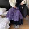 Kids Windproof Cotton Jacket Warm Spring Coat for Boys And Girls