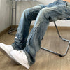 Trousers Flared Male Cowboy Pants Straight Jeans for Men Bootcut