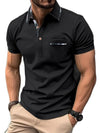Lapel Button Pocket Simple and Loose Casual Comfortable Breathable Sweat Wicking POLO