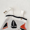 2024 Autumn Baby Clothes 0-3Y Girls Sailing Jacquard Knitted Bodysuit Infant Boys