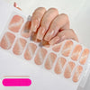 UV Semi-Cured Gel Nail Wraps Stickers Strips French Long Lasting