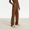 Minimalist Casual Pants for Women Wide Leg Elastic Waist