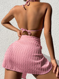 Sexy Bikinis 2023 Women Swimsuit 3 Pieces Bikini Set Halter Cover Up Brazilian
