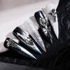 Halloween 3D Nail Charms Silver Cross DIY Decor