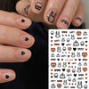 Cartoon Black Cat Nail Stickers Cute Graffiti Painting Kitten Designs