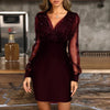 Female Black Retro Elegant Party Culb Dress