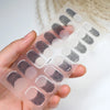 UV Semi-Cured Gel Nail Wraps Stickers Strips French Long Lasting