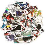 10/20/50pcs Trendy Basketball Sneaker Shoes Stickers Bottle Skateboard