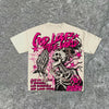 God Loves World Graphic Oversized Y2K Cotton T-Shirt