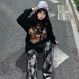 Y2k Harajuku High Street Hoodies Fashion Rapper Graphic Print Sweatshirt  Autumn Winter