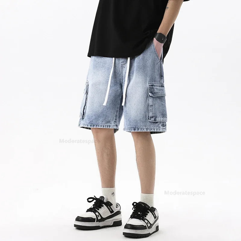 Retro Vibes: Loose Denim Shorts for Effortless Summer Style