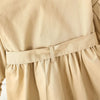 Classic England Style Windbreaker Jacket With Adjustable Waist For