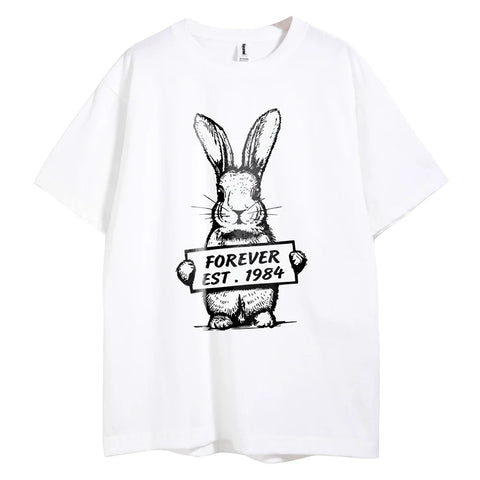 Women's Y2K T Shirt Eternal Rabbit Graphic Tops Streetwear