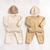 2PC Winter Thick Baby Set Warm Sweatshirt & Pant