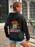 Cowboy Skull Hat Hoodie: Women's Warm Pullover with Pocket Fleece for Autumn and Winter
