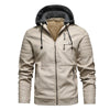 Men's PU Leather Jacket Fleece Lined