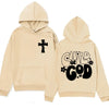 Child of God Print Hoodie Jesus Christian Funny in Hip Hop Streetwear