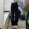Womens Loose Fit Ultra Wide Leg Jeans
