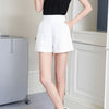 Y2K Women White High Waist Mini Shorts