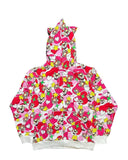 Love Stars Camouflage Print Zip Hoodie Women Kawaii Cute Jacket