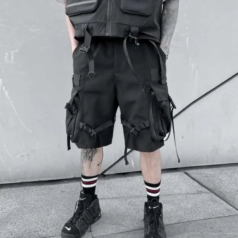 Mens Tide Tactical Shorts Summer Functional Loose Techwear