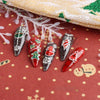 2024 5D Christmas Nail StickersSnowflake and Santa Designs