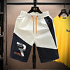Ice Silk Shorts Men's Summer Capris Loose Elastic Waist Drawstring Pockets