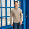 Men's Solid Color Cardigan Casual Zipper Cotton Winter Sweater