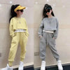Girls Autumn Loungewear Suit Children Sweatshirt Pants Sets Two-Piece