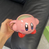 380ml Kirbyed Mug Cartoon Kawaii Kirbys Ceramic Cup Desktop Ornaments