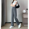 Baggy High Waist Wide Leg Solid Color Trousers