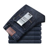 Jeans Men Light Blue Casual Straight Stretch Fashion Classic Work Denim