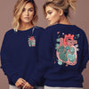Anatomical Heart Flower Print Women Sweatshirts