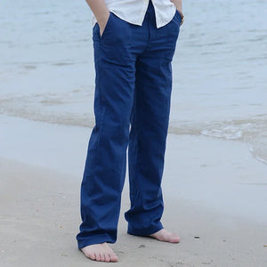 2025 Pants Elastic Waist Casual Solid Color Trousers Baggy Loose