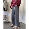 Stripe Plaid Trousers Straight Autumn Winter